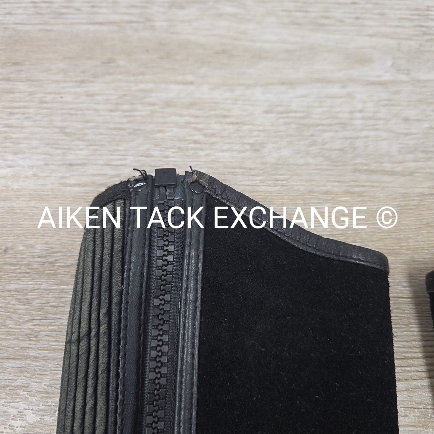 Ovation Suede Half Chaps, Black, Size 8 - 10 Tall