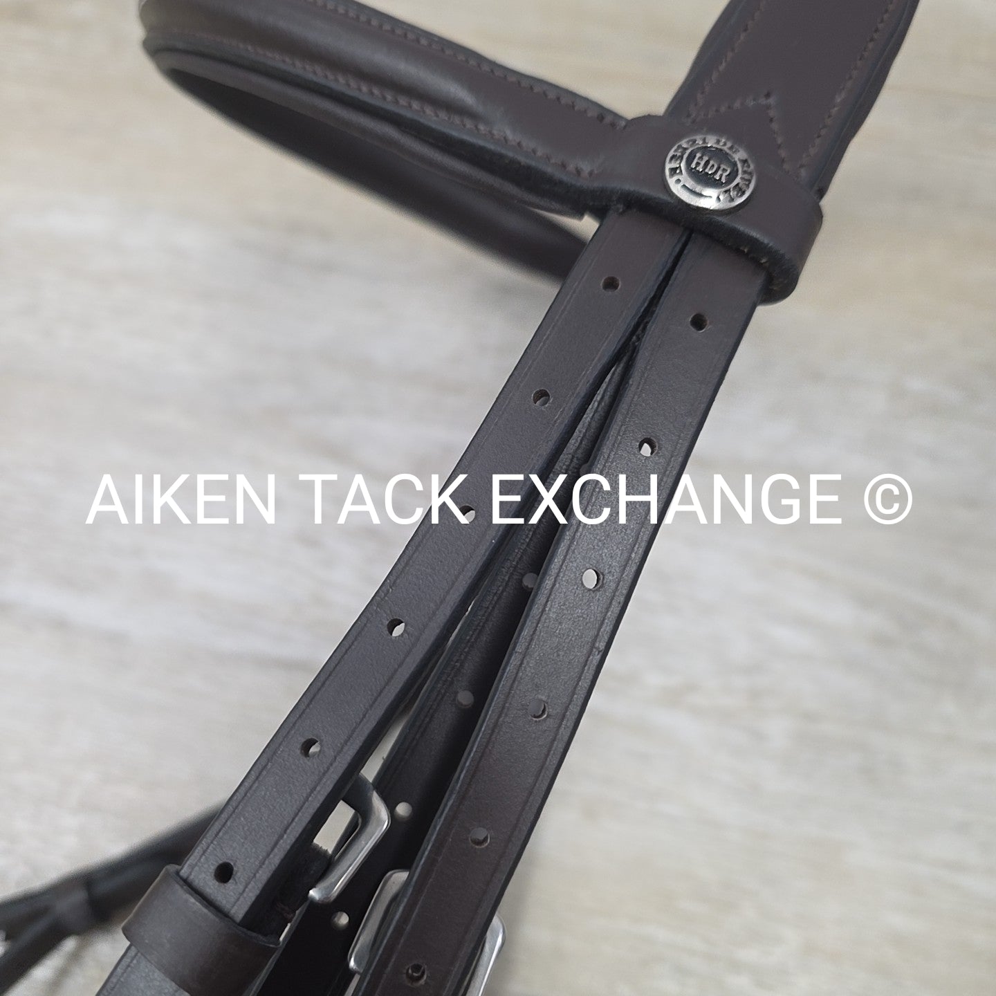 HDR Advantage Mono Crown Padded Bridle with Reins, Havana, Size Cob