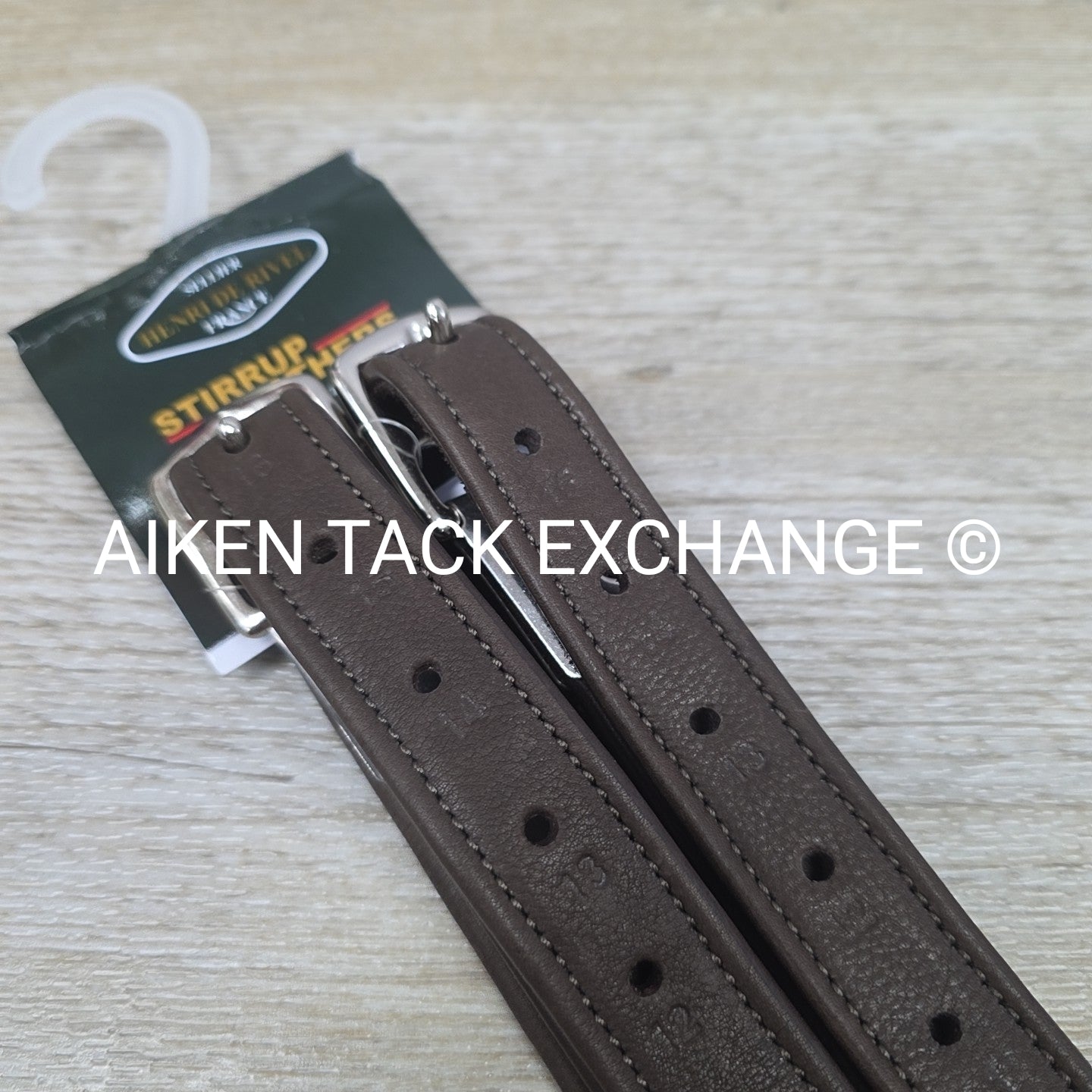 HDR Triple Covered Grippy Close Contact Stirrup Leathers, Havana, 54"