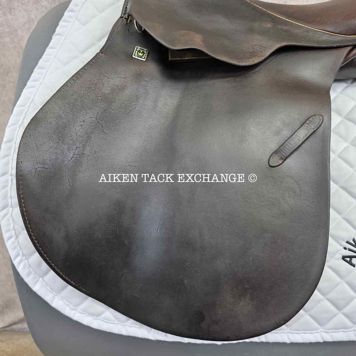 Stubben Siegfried II Saddle, 17" Seat, 31cm Tree - MW/W, Wool Flocked Panels