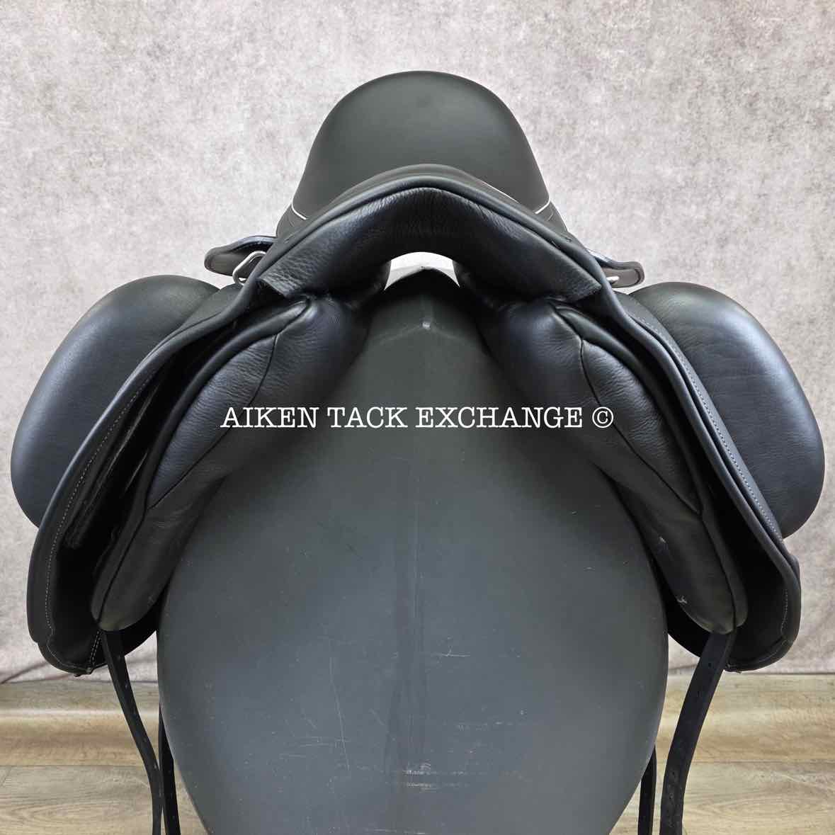 2024 Loxley by Bliss Monoflap Dressage Saddle, 17.5" Seat, Adjustable Tree - Changeable Gullet, Wool Flocked Panels