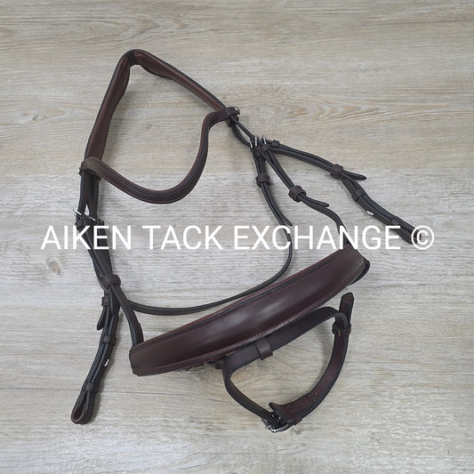 Montar Fair Bridle with Removable Flash, No Reins, Brown, Size Full
