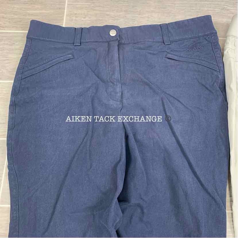BARGAIN BUNDLE: Ariat Tri Factor Knee Patch Breeches Size 34 R & Ariat Performer