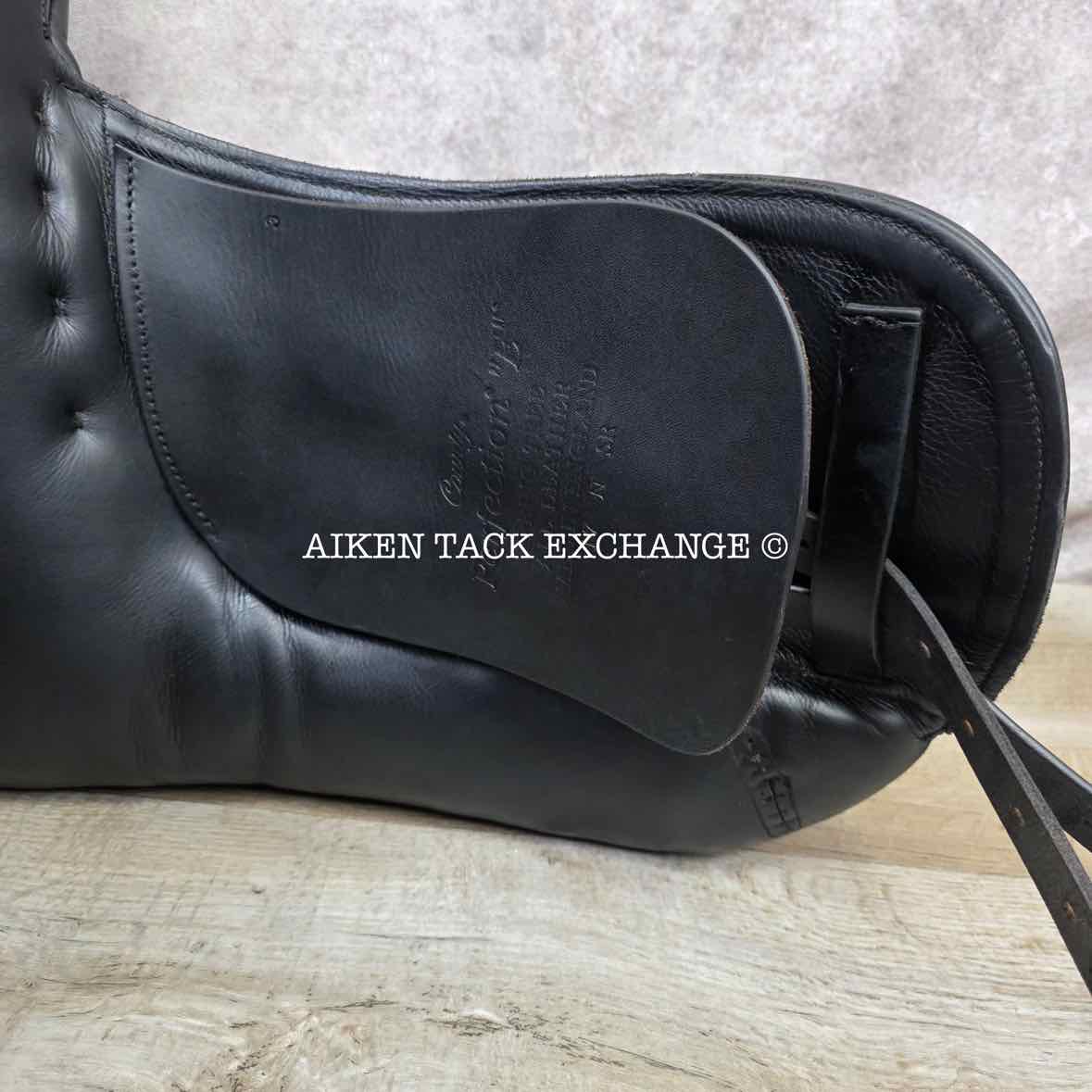 2018 County Perfection "E" Monoflap Dressage Saddle, 17" Seat, Narrow Tree, Wool Flocked Skid Row Panels
