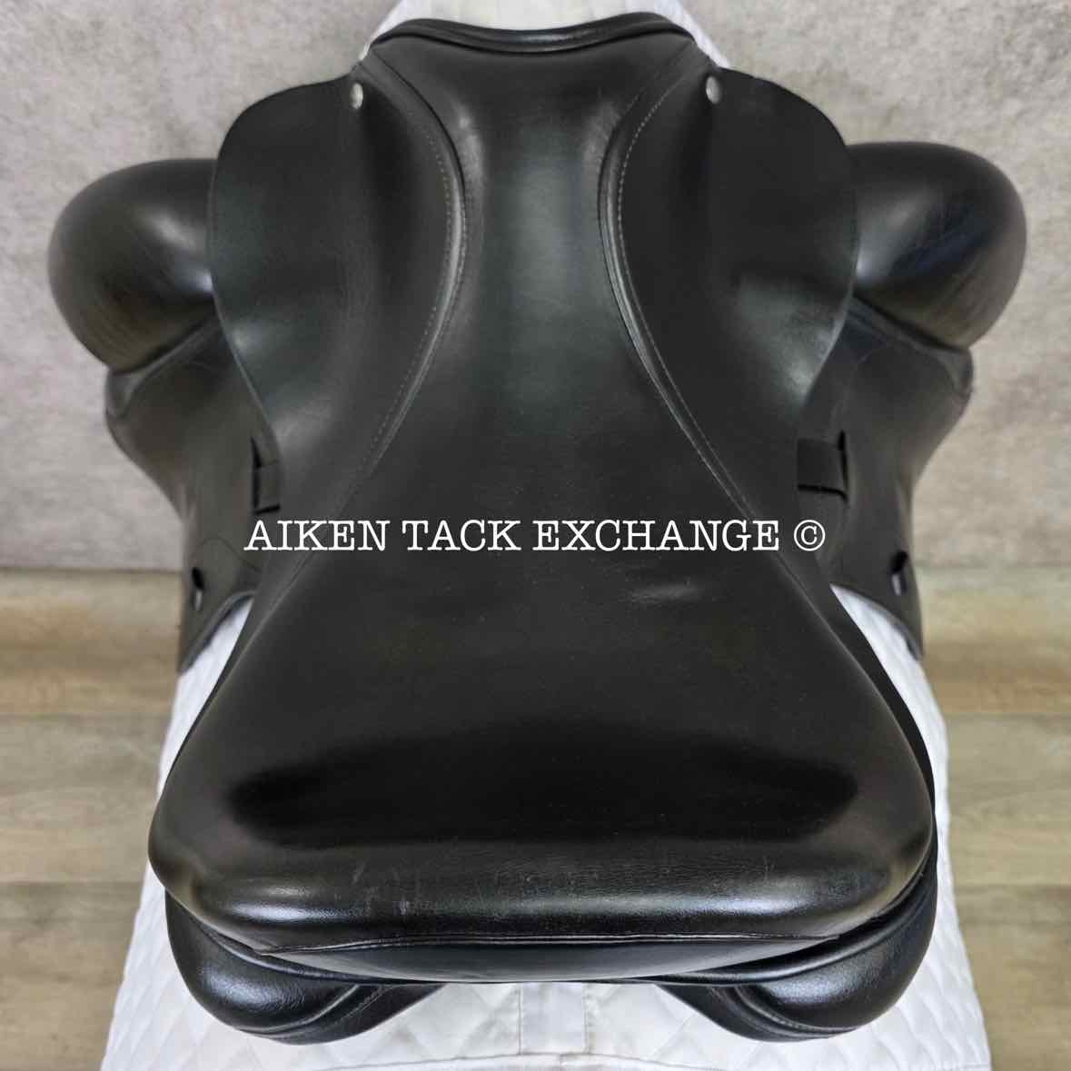 2015 Custom Saddlery Wolfgang Matrix Monoflap Dressage Saddle, 17.5" Seat, Adjustable Tree, Wool Flocked Hybrid Panels