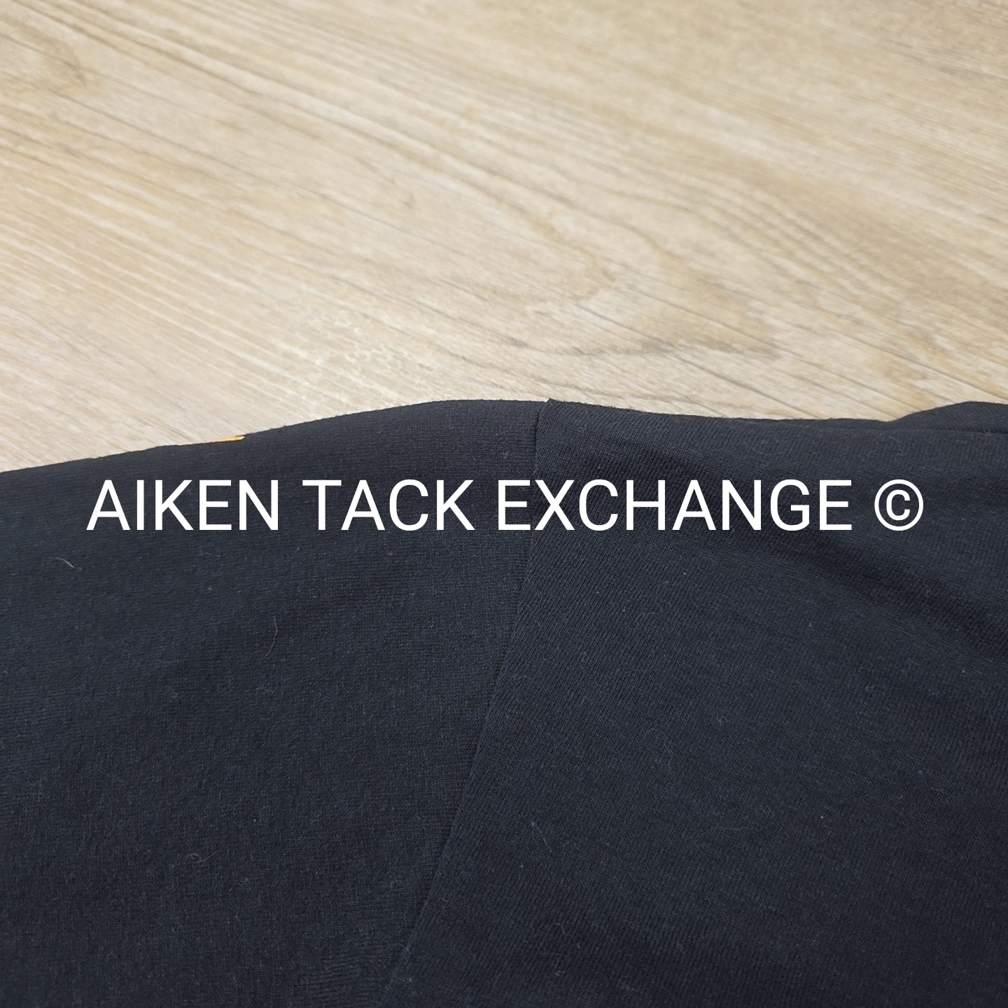 Black Country Long Sleeve Collared Top, Size Medium