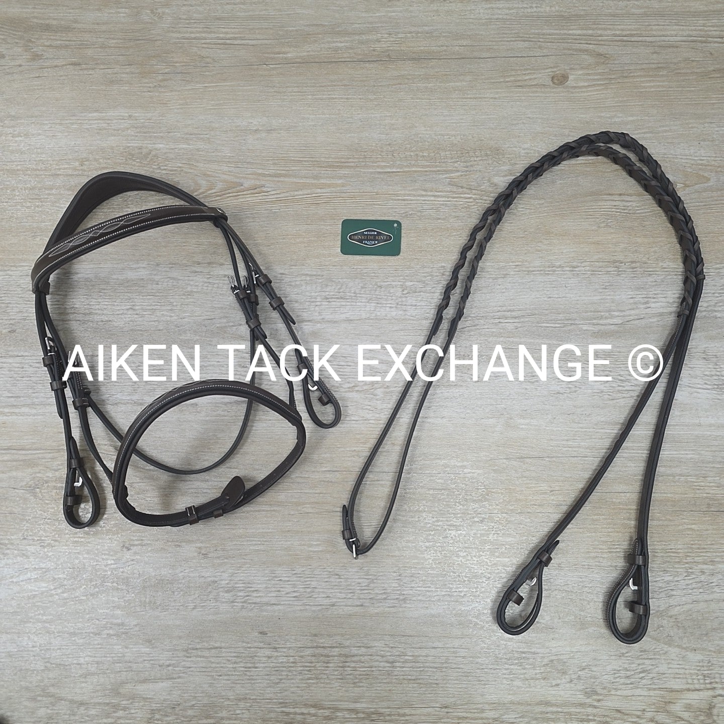 HDR Pro Fancy Stitch Comfort Crown Padded Bridle with Matching Reins, Size Pony