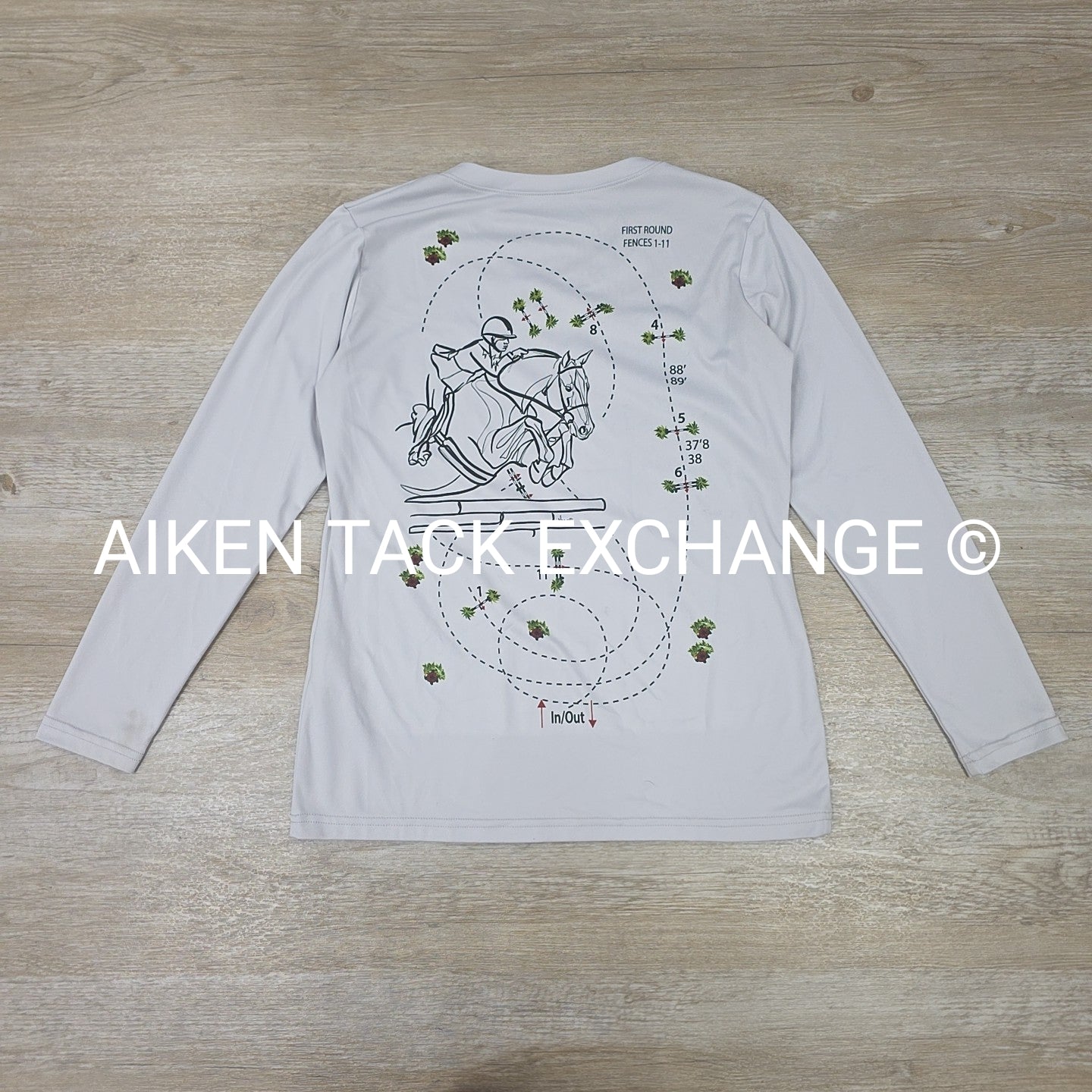 Hunter/Jumper Long Sleeve Tech Shirt, Women's Small