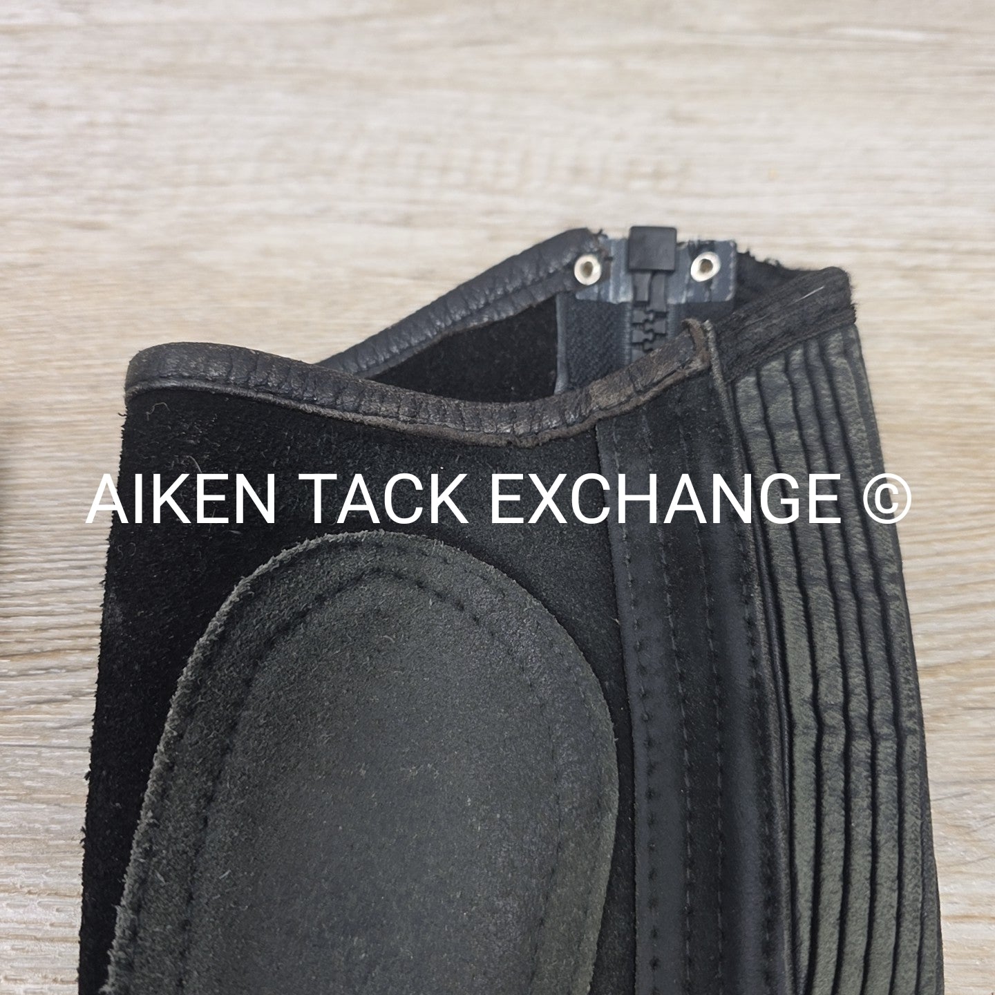 Ovation Suede Half Chaps, Black, Size 8 - 10 Tall