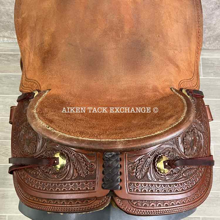 **SOLD** 2024 Circle Y 1134 Williston Wade Ranch Western Saddle, 17" Seat, Regular Tree - Semi QH Bars