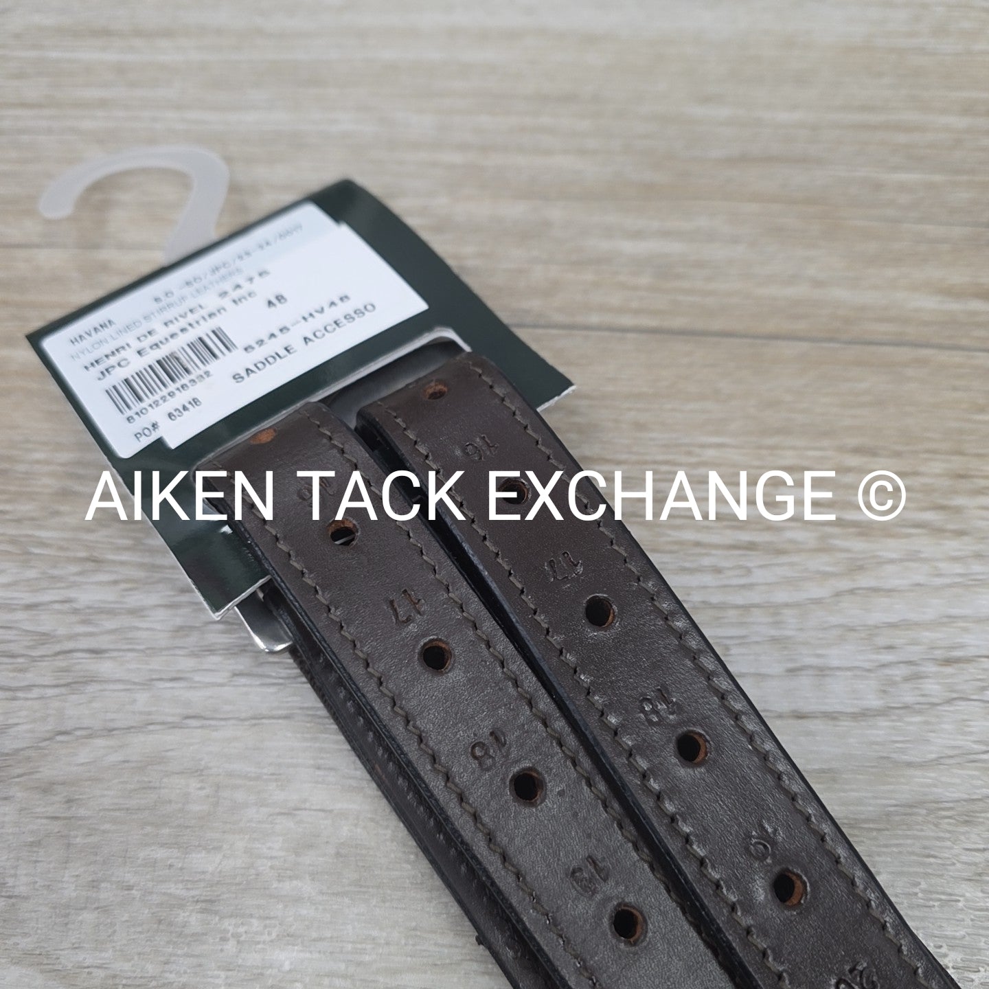 HDR Nylon Lined Stirrup Leathers, Havana, 48"