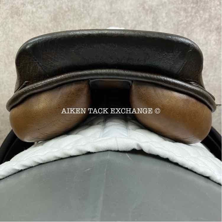 English Close Contact Jump Saddle, 17" Seat, Medium Tree, Foam Panels