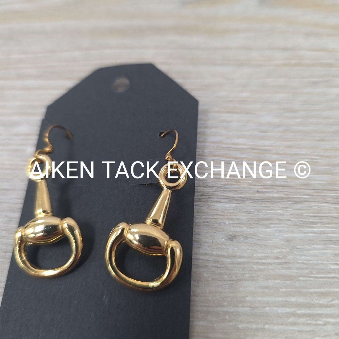 Gold Snaffle Bit Earrings