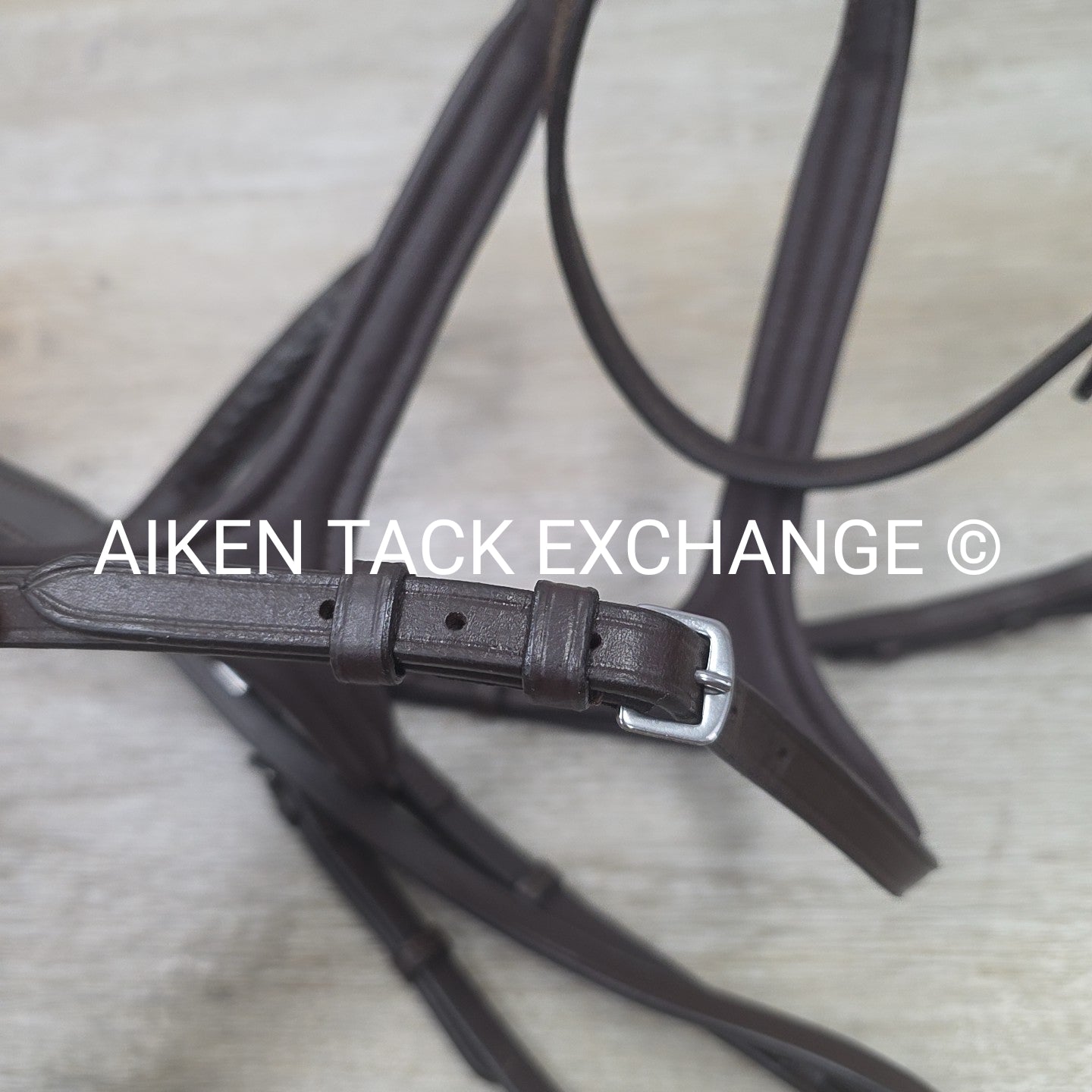 Ergonomic Figure 8 Bridle, No Reins, Brown, Size Full