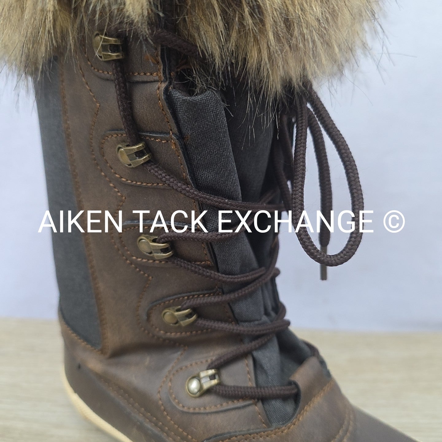 OEQ Canvas Fur Top Winter Boots, Women's 42 (11)
