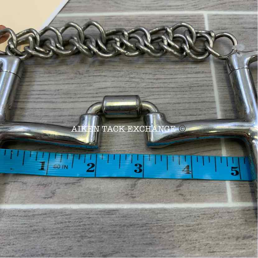 Myler Dee with Hooks Correction Low Port Barrel Bit MB 27PB 5"