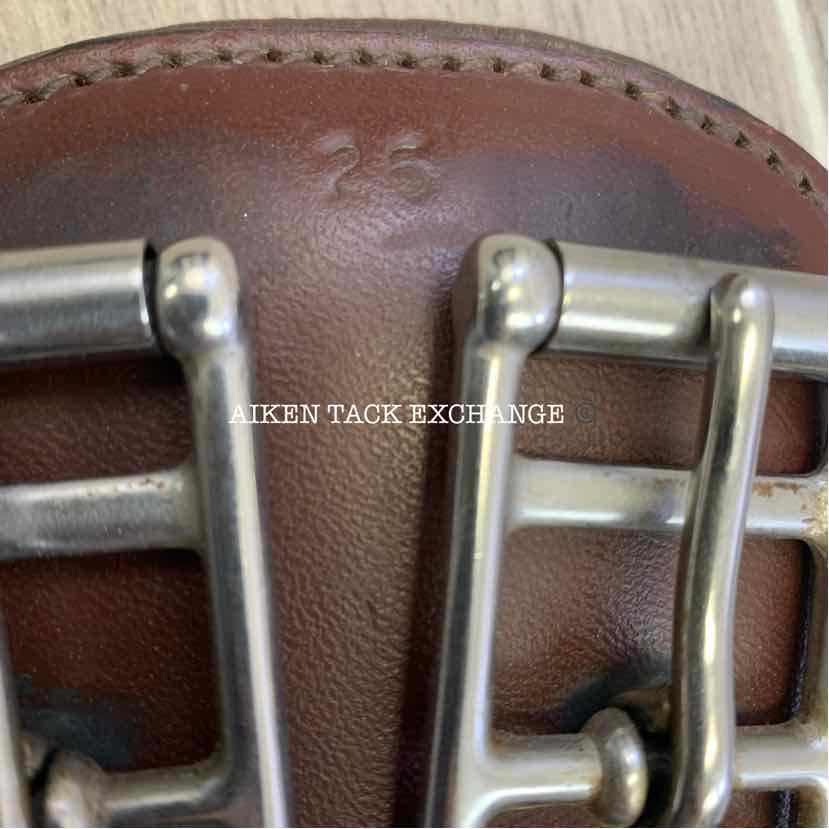 Ryder Saddles Padded Leather Contour Dressage Girth, Brown, 26"