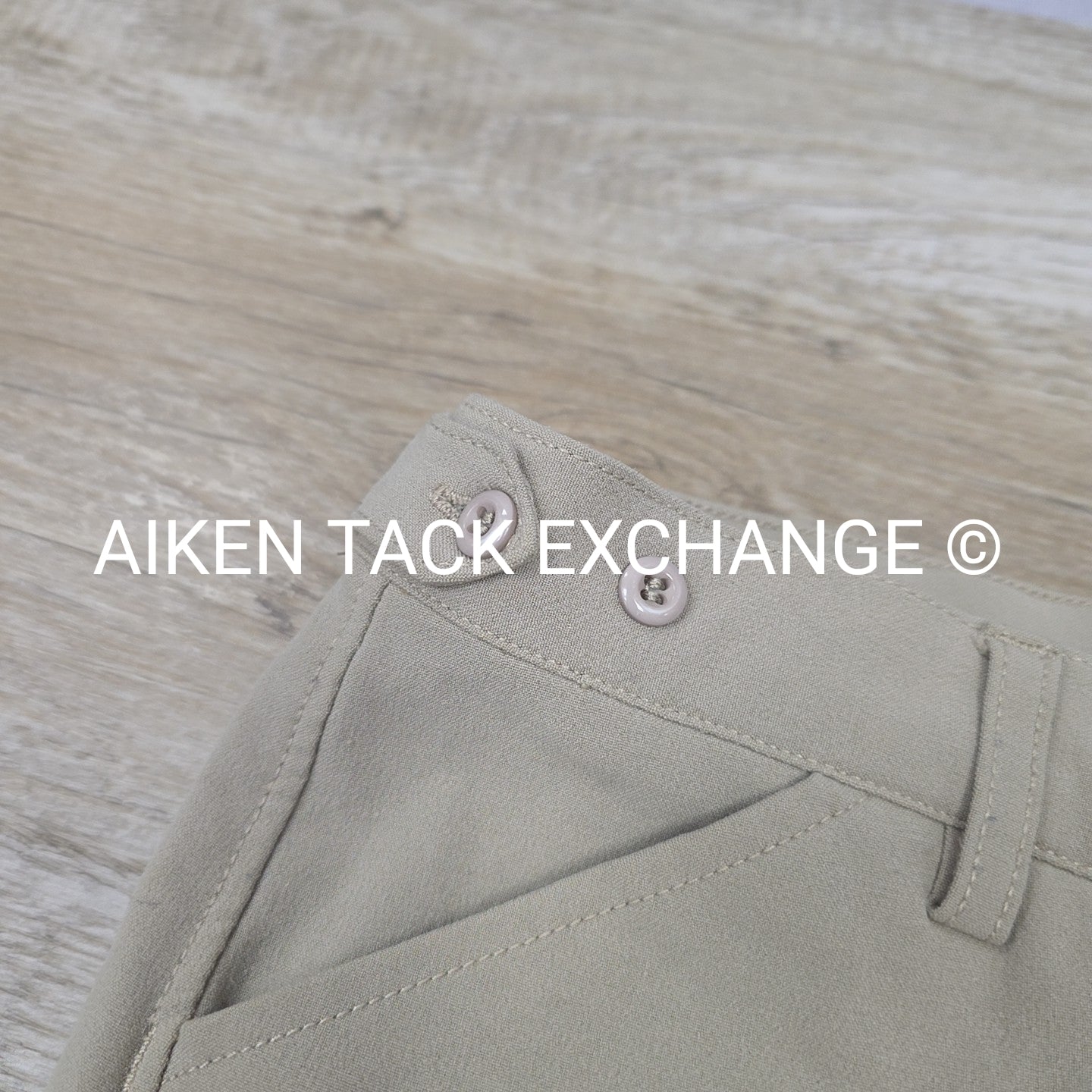 FITS Adjustable Waste Silicone Grip Knee Patch Breeches, Size 26 / 28