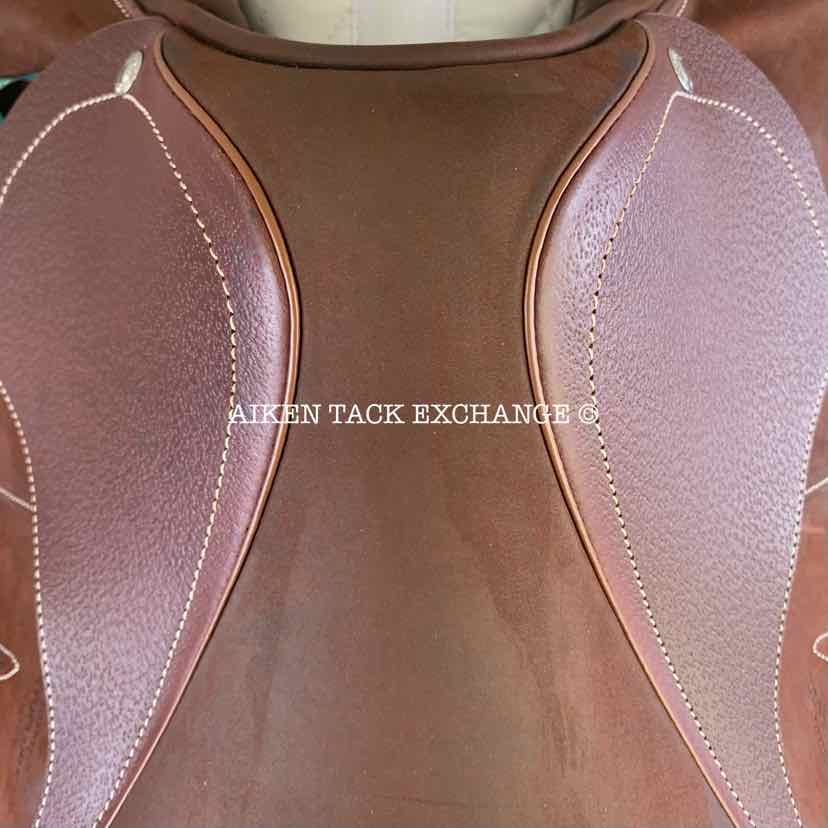 2023 Devoucoux Chiberta K Monoflap Jump Saddle, 16.5" Seat, 0KA Flap, Medium Tree, D3D Panels, Full Buffalo Leather