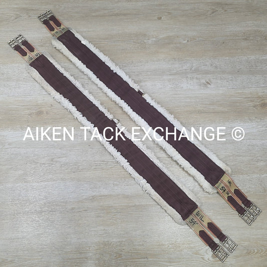 BARGAIN BUNDLE: 2 Fleece Girths with Double Elastic, 54"