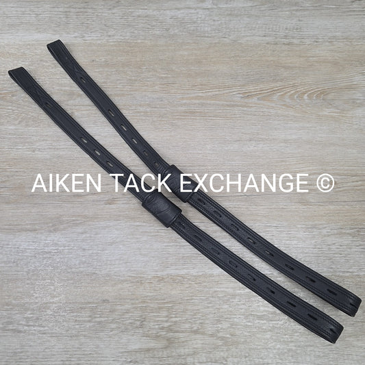 Webber Single Strap Stirrup Leathers, Black