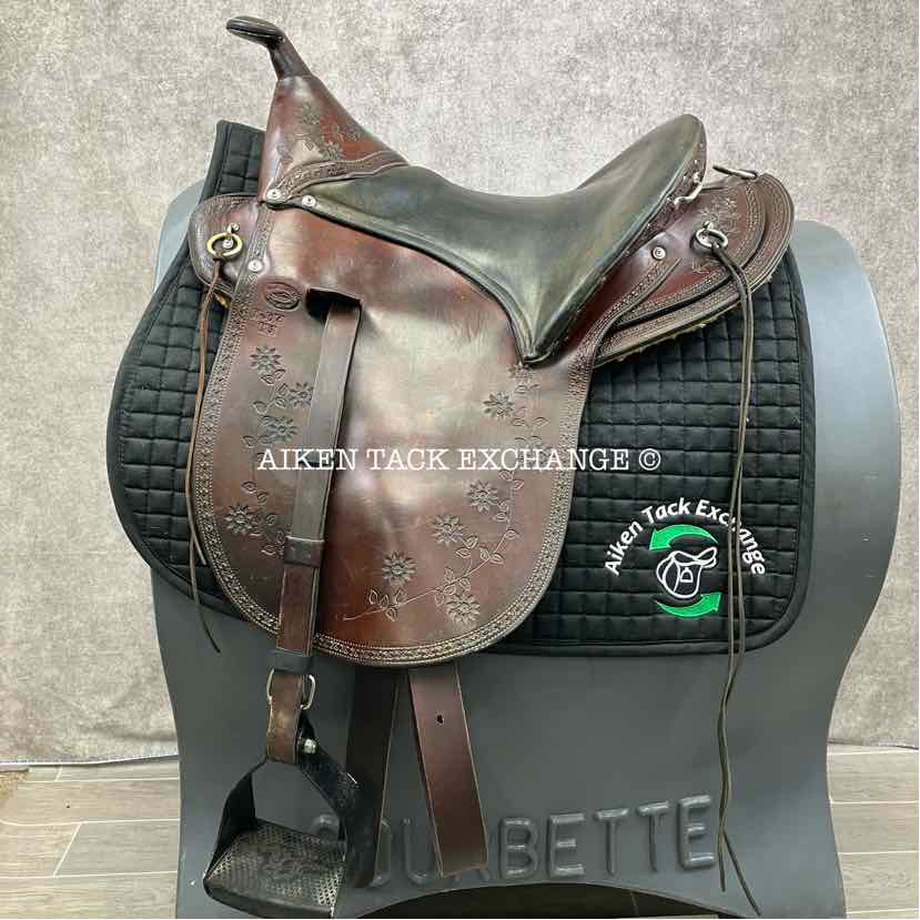 Eli Miller Buena Vista Saddle, 19" Seat, Wide Tree - Full QH Bars