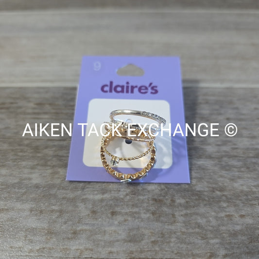 Claire's Stackable Rings - Size 9