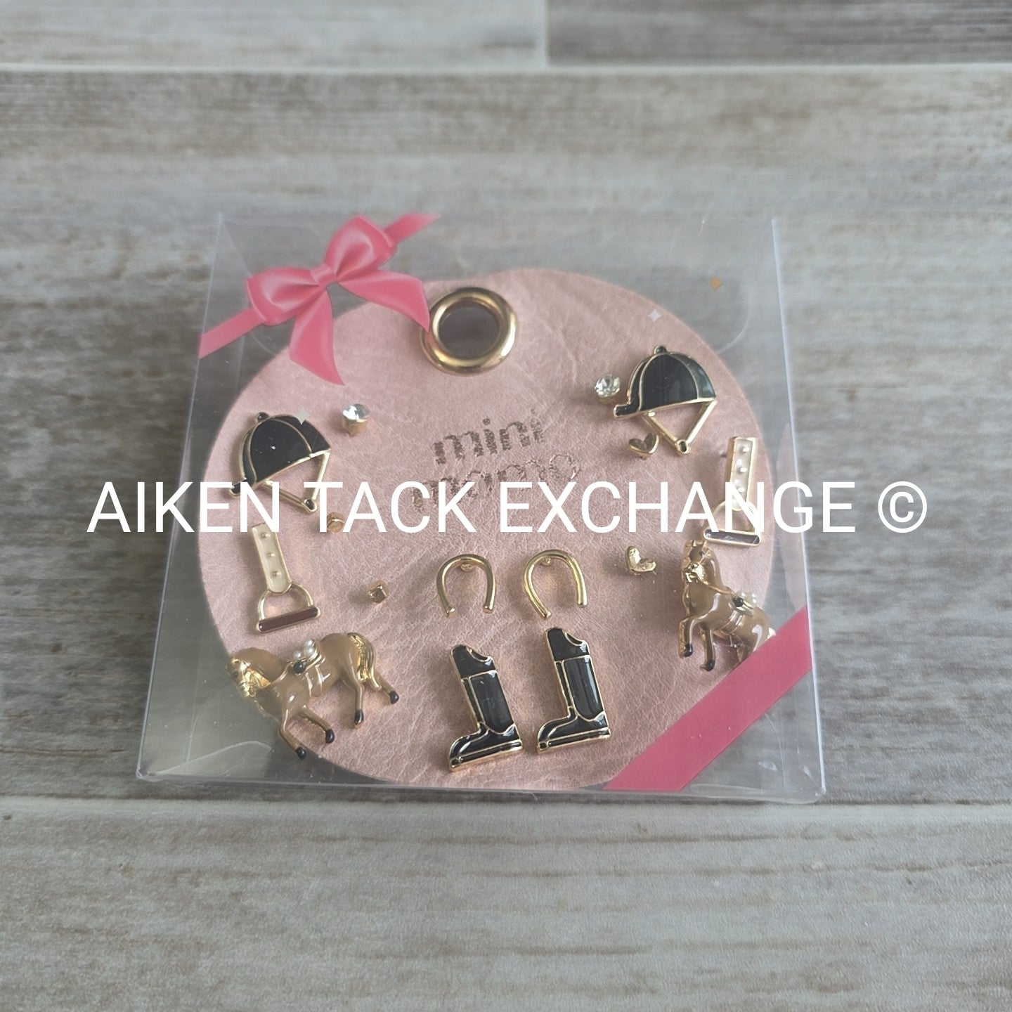 Equestrian Earring Set - 8 Pairs Total
