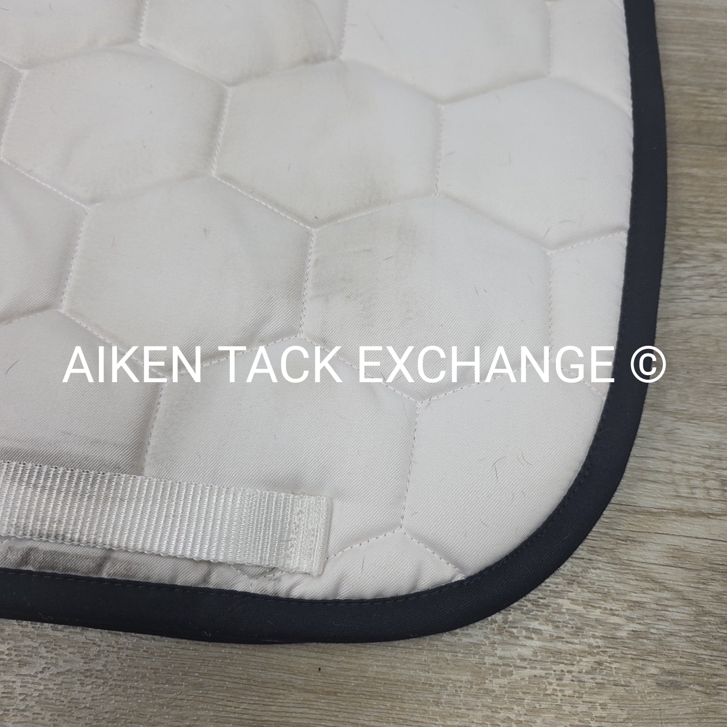 Arion Dressage Saddle Pad, White (has stains)