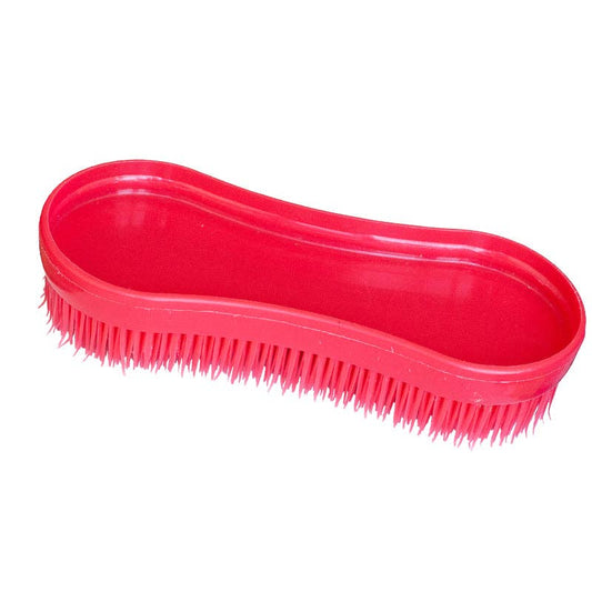 TuffRider Plastic Curry Comb: Red / Standard