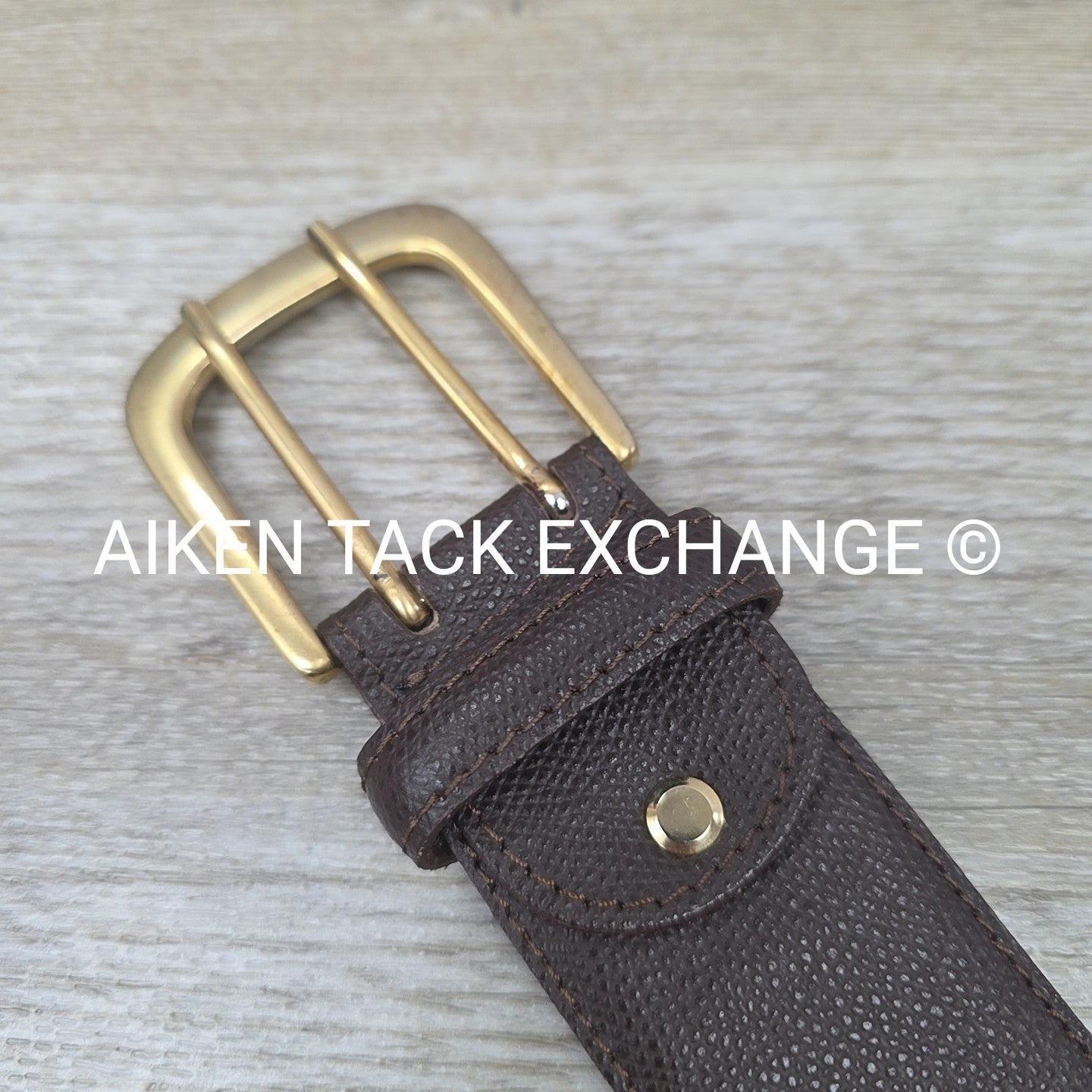 Tailored Sportsman Wide Belt, Brown, Size Medium