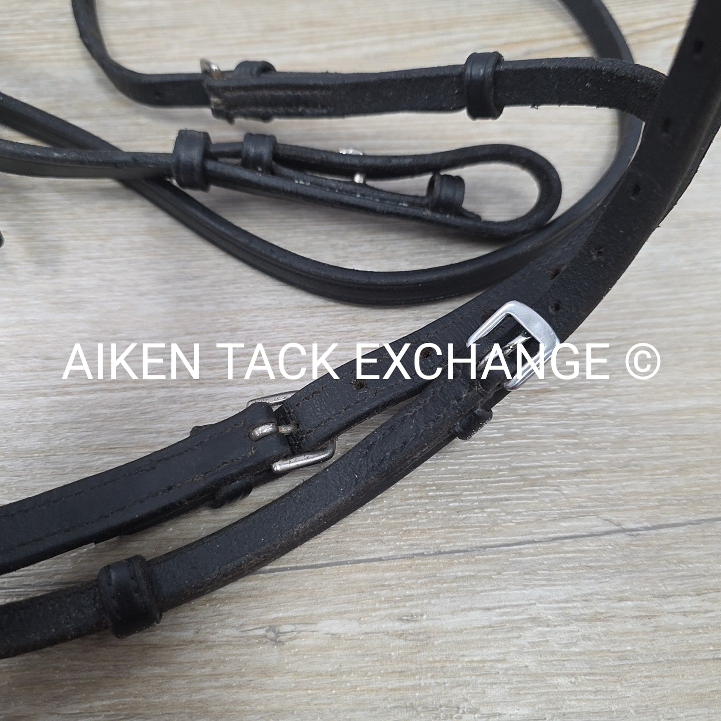 Bobby's English Tack Bridle, No Reins, Black, Size Pony