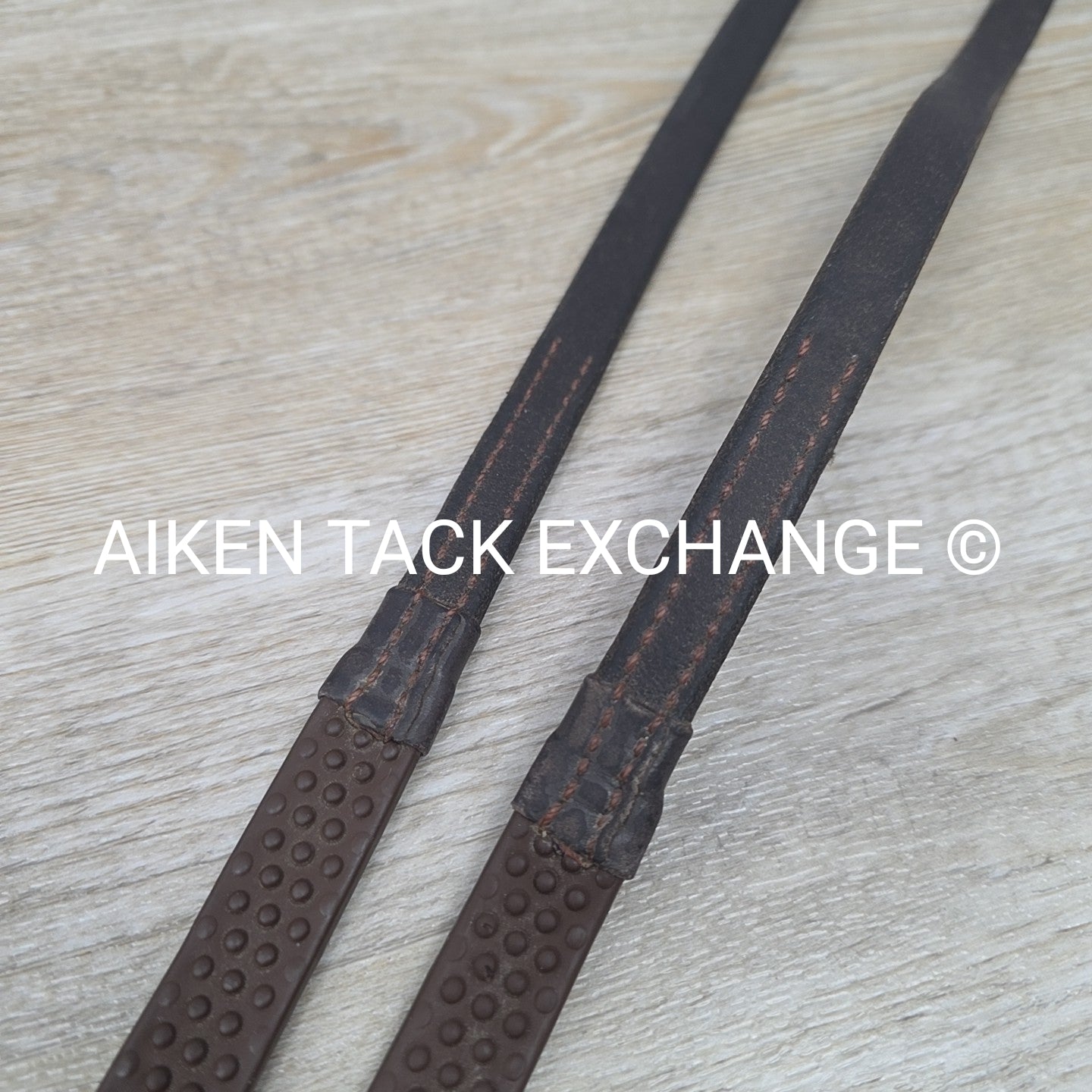 Nunn Finer Soft Grip Rubber Reins, Brown, 60"