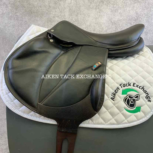 2020 Voltaire Lexington Monoflap Jump Saddle, 17.5" Seat, 2AA Flap, Medium Wide Tree, Foam PRO Panels, Full Buffalo Leather