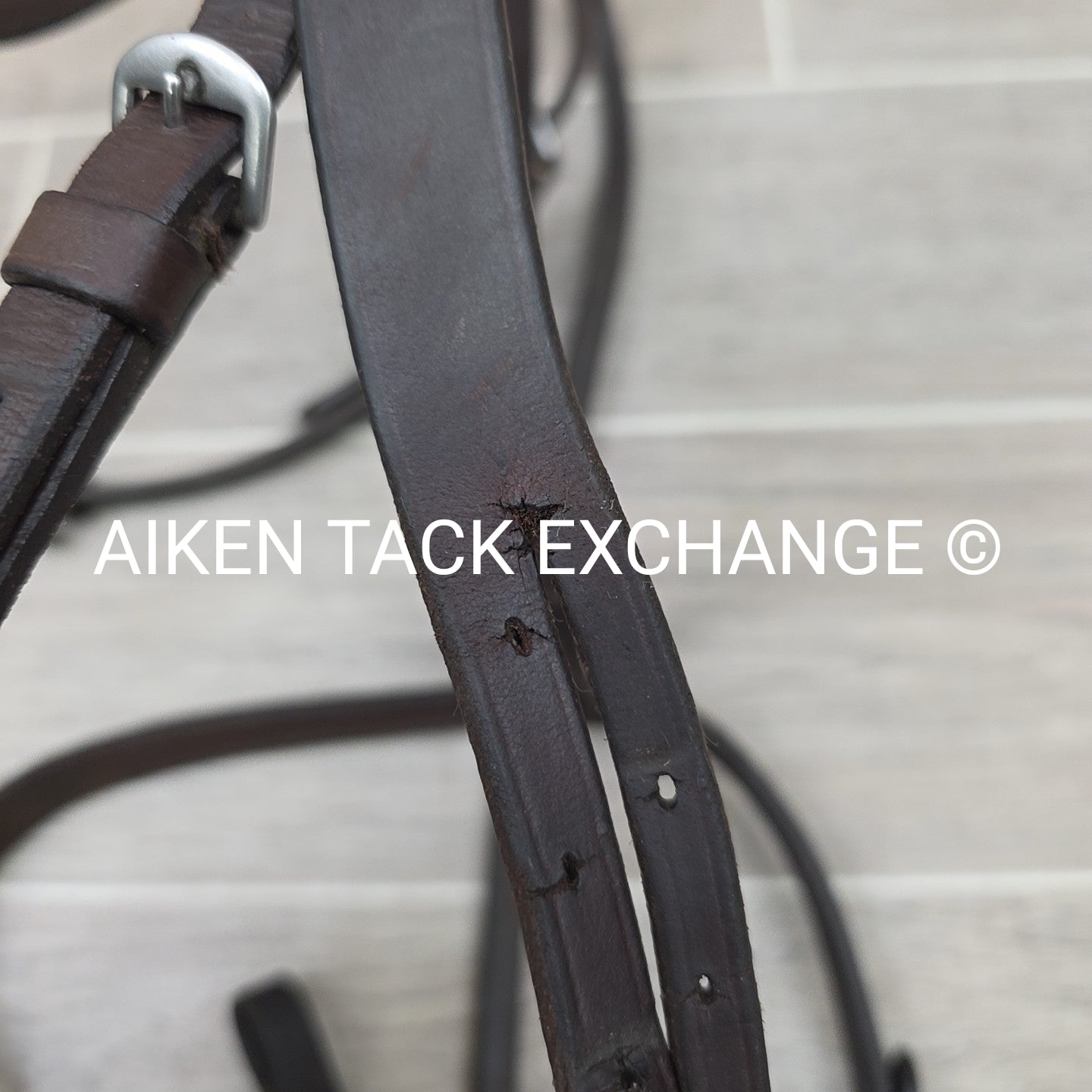 Somerset Plain Raised Bridle, No Reins, Brown, Size Full
