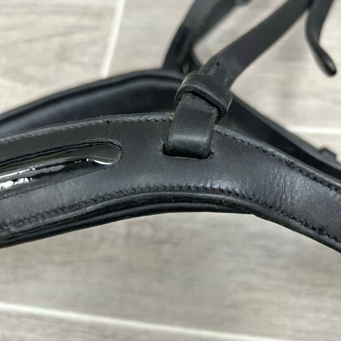 Ovation Berlin Anatomic Dressage Bridle (No Reins), Black, Oversize