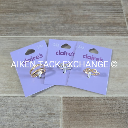 Claire's Rings (3) - Size S/M