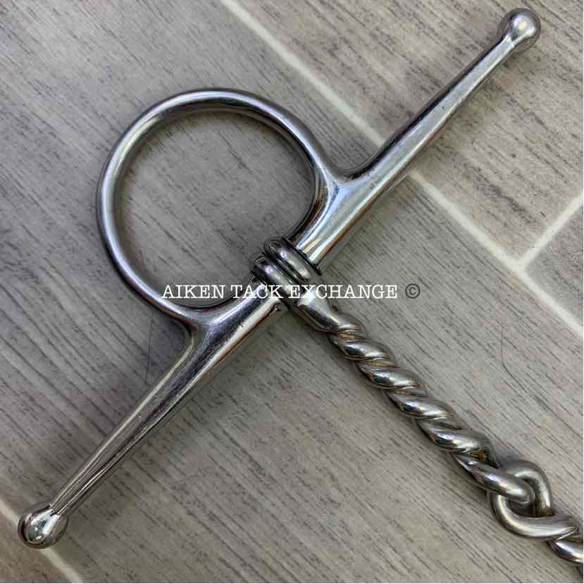 Full Cheek Single Joint Twisted Wire Bit 5"