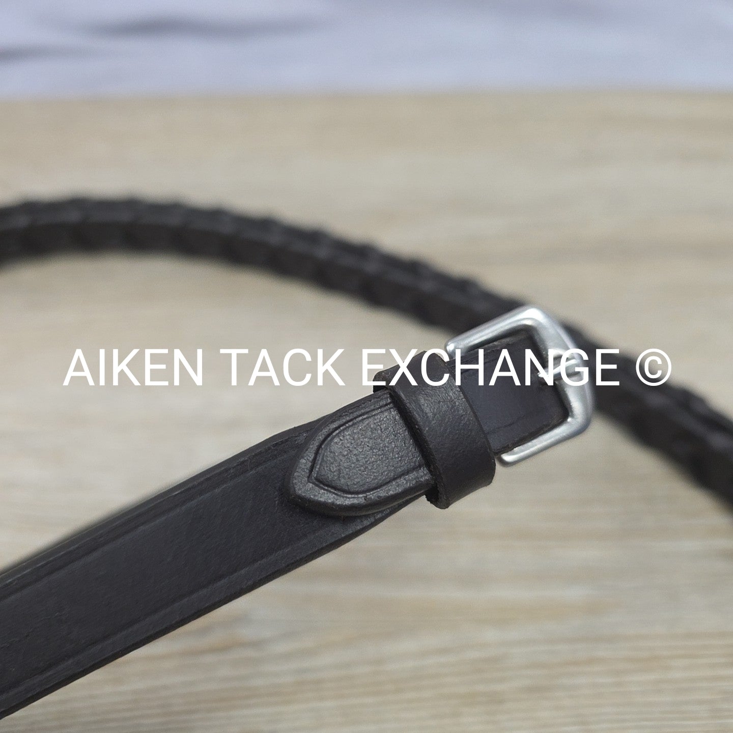 Bobby's English Tack Flat Laced Reins, Brown, 54"