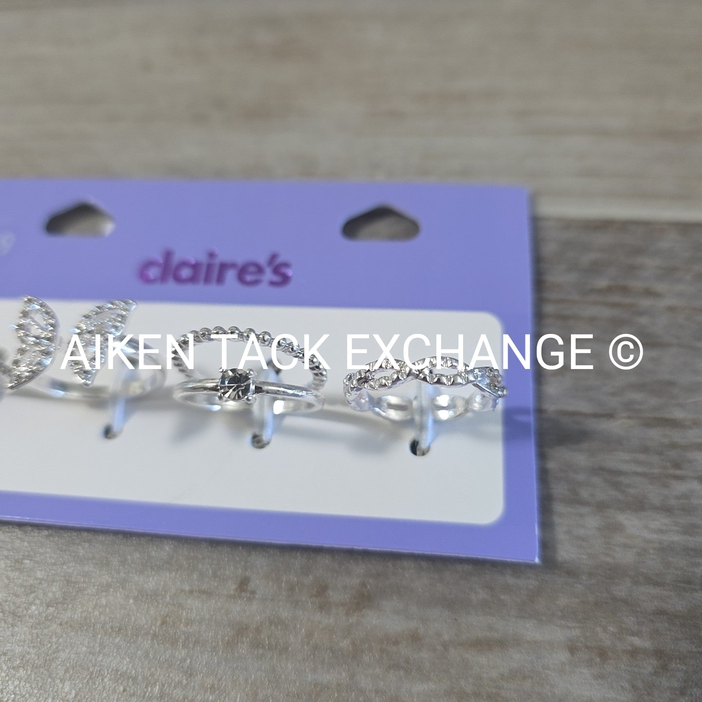 Claire's Ring Set (4) - Size 8/9