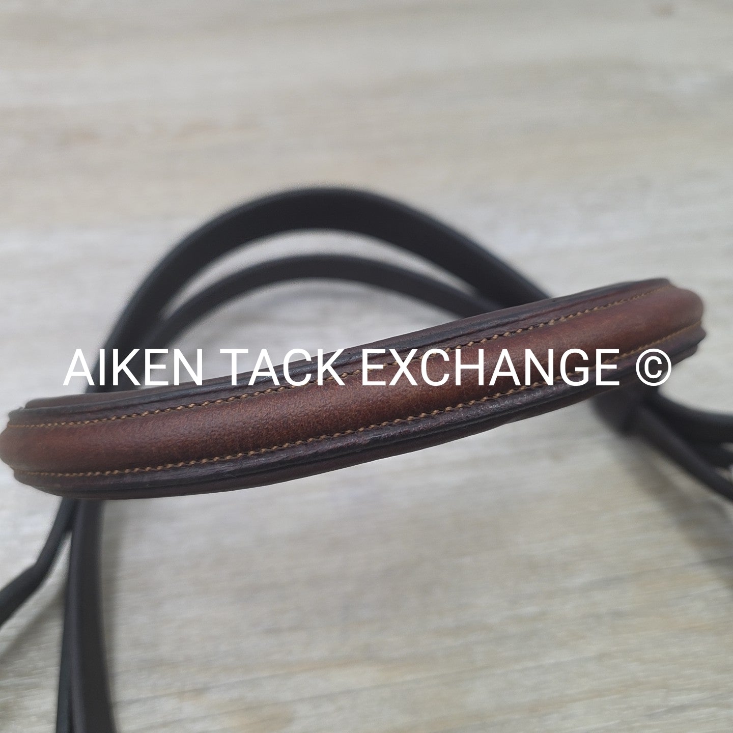 Bobby's English Tack Plain Raised Dressage Bridle, Missing Flash Strap, No Reins