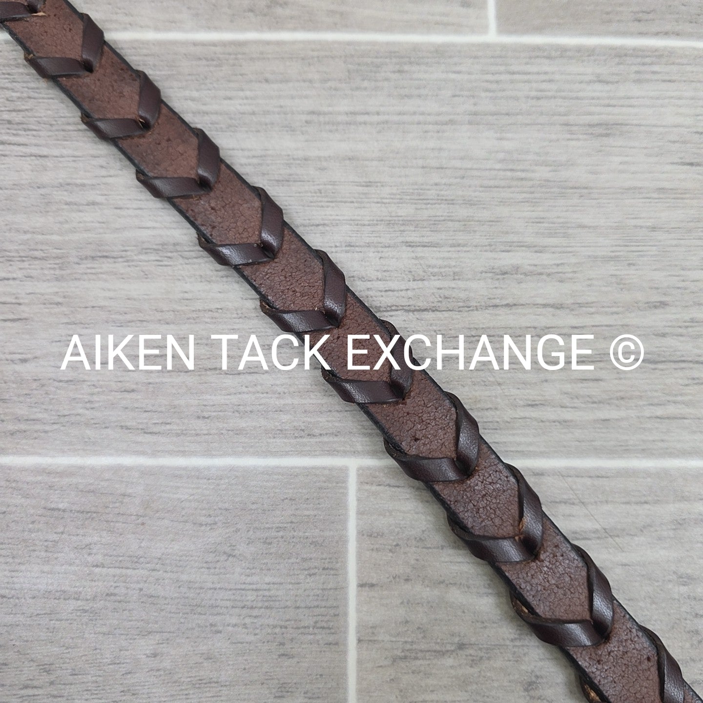 Tory Leather Laced Leather Belt, Brown, 24