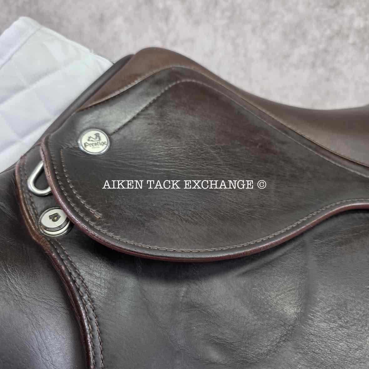 **SOLD** 2016 Prestige X-Perience Close Contact Jump Saddle, 17" Seat, 33 Tree - Medium, Wool Flocked Panels