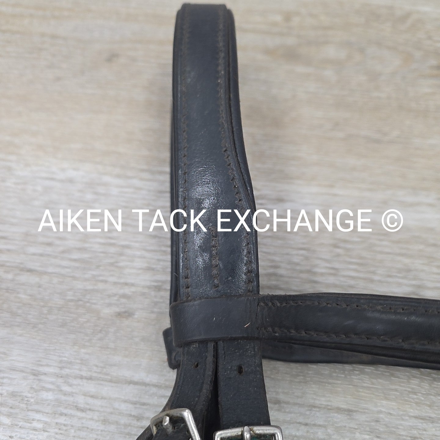 BARGAIN BUNDLE: Dressage Bridle with Rubber Reins, Black, Size Full