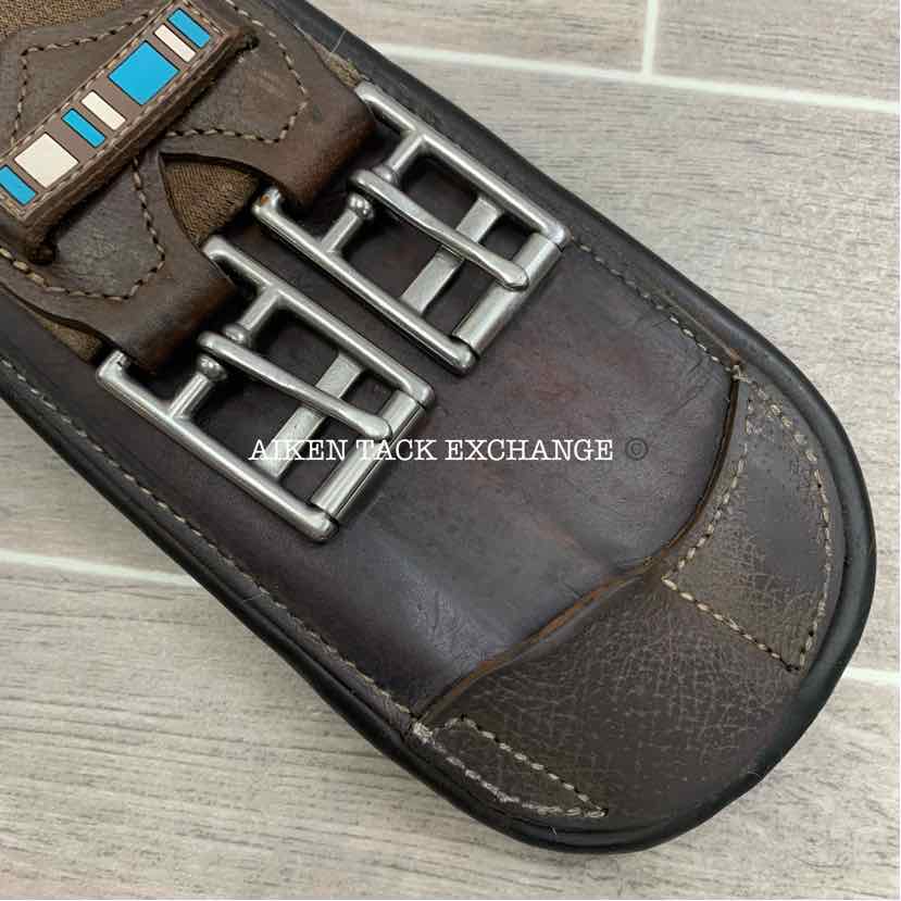 Voltaire Padded Leather Anatomic Short Girth, Brown, 24" (has blemishes)