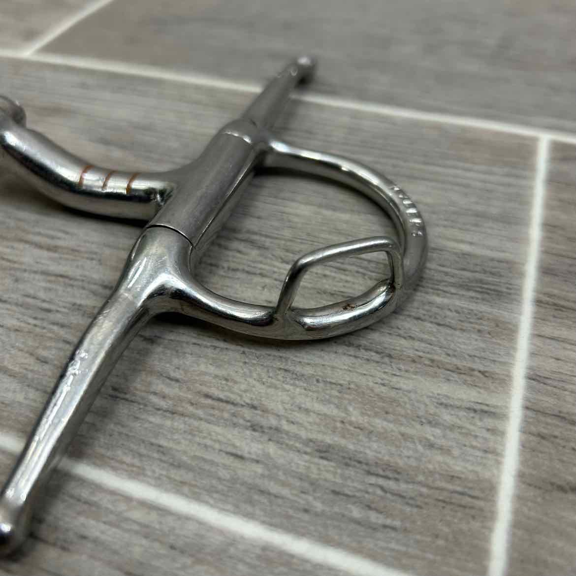 Double Joint Hinged Full Cheek Bit with Hooks 5"
