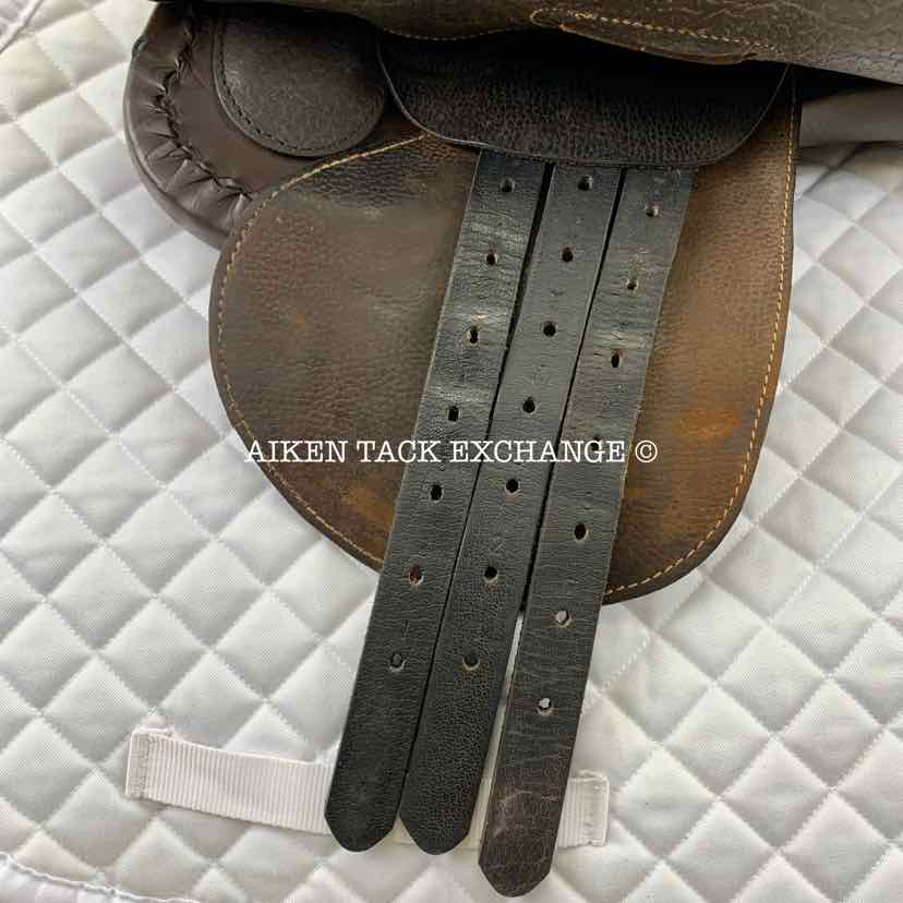 Miguel Acuna American Style Polo Saddle, 18.5" Seat, Medium/Medium Wide Tree, Foam Panels, Buffalo Leather