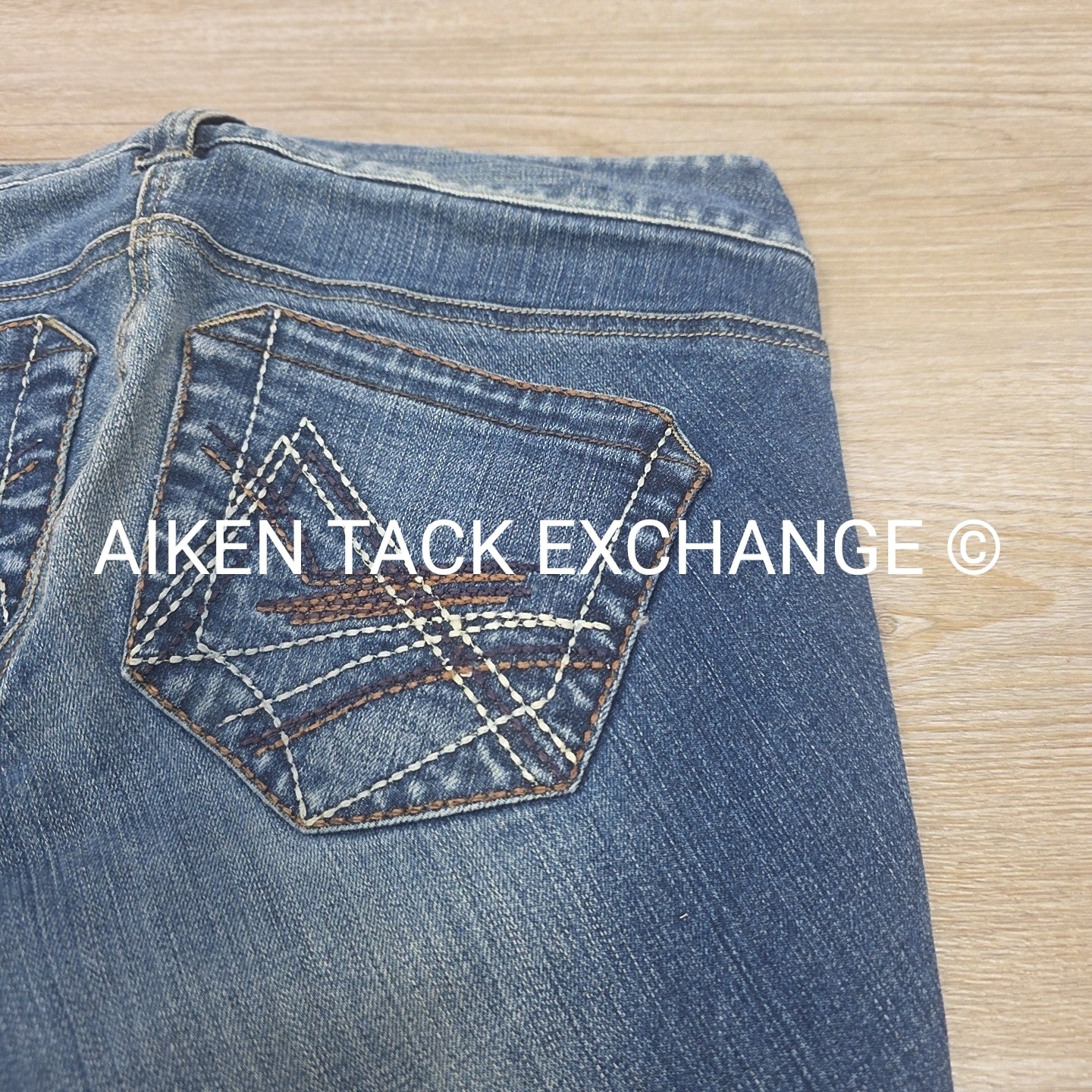 Ariat Denim Knee Patch Breeches, Women's 26R (have blemish)