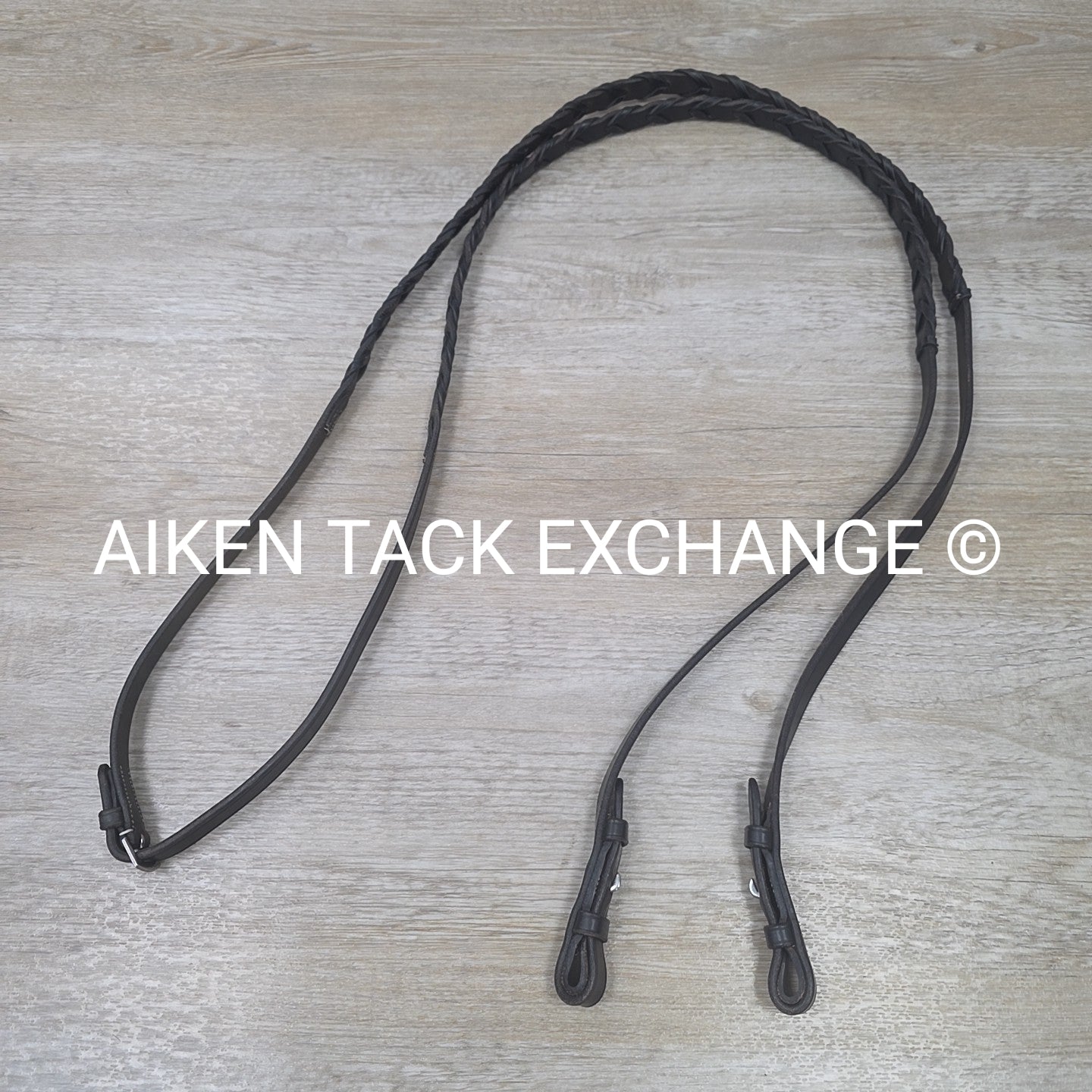 Plain Laced Reins, Brown, 54"