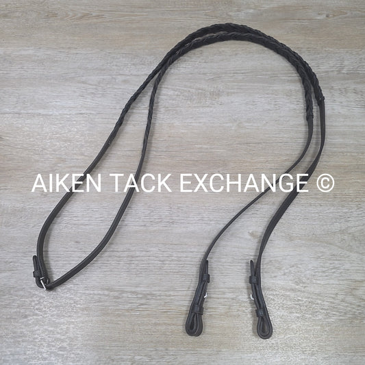 Plain Laced Reins, Brown, 54"